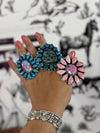 Statement Turquoise and Shell RIng