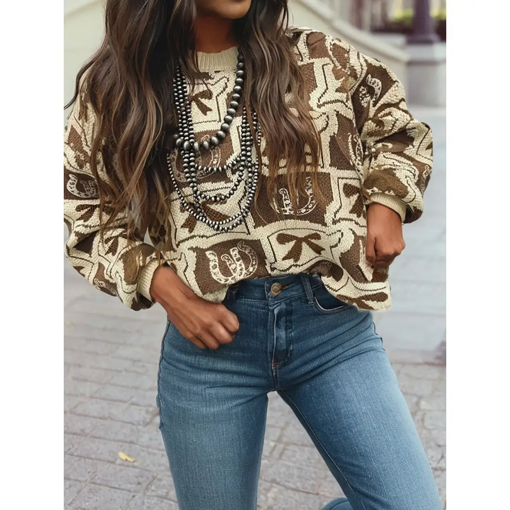 Horse girl sweater
