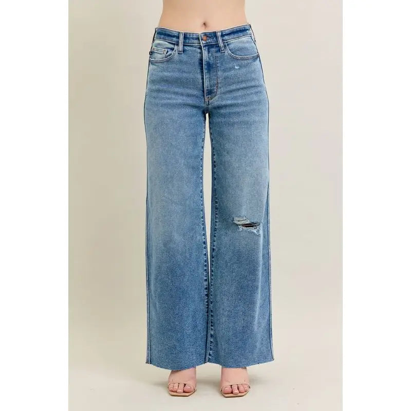 Judy Blue Vintage distressed wide leg