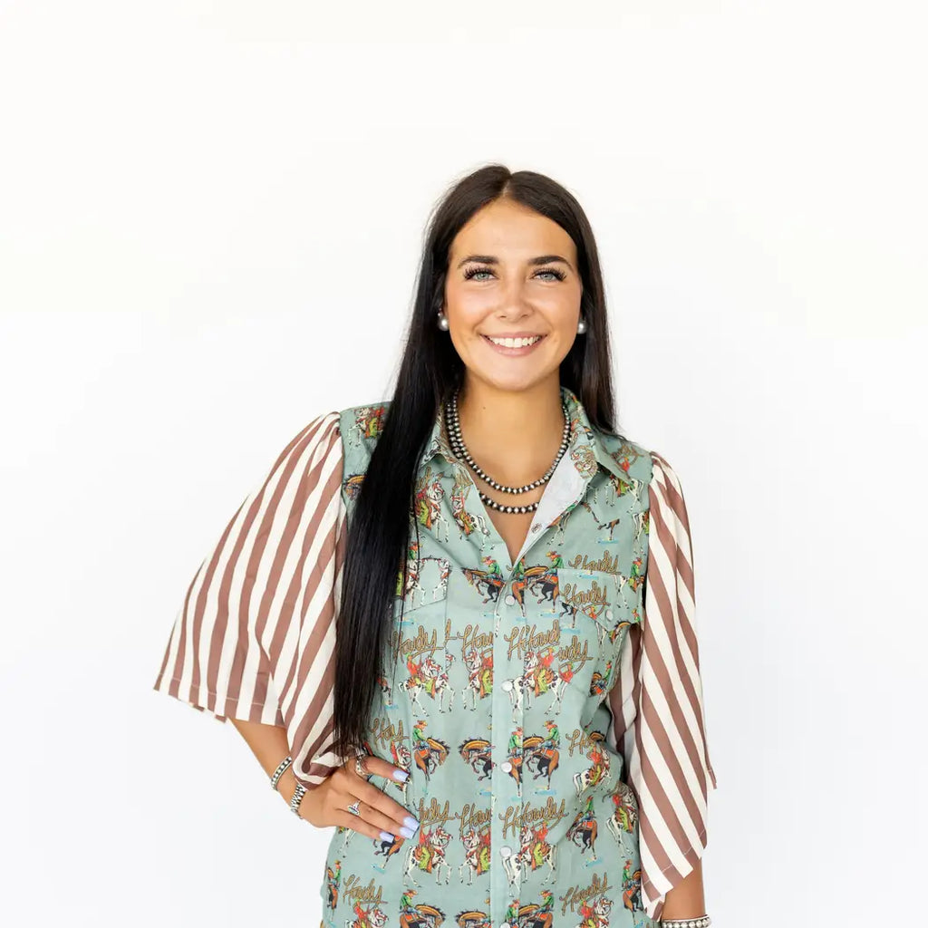 Howdy striped top