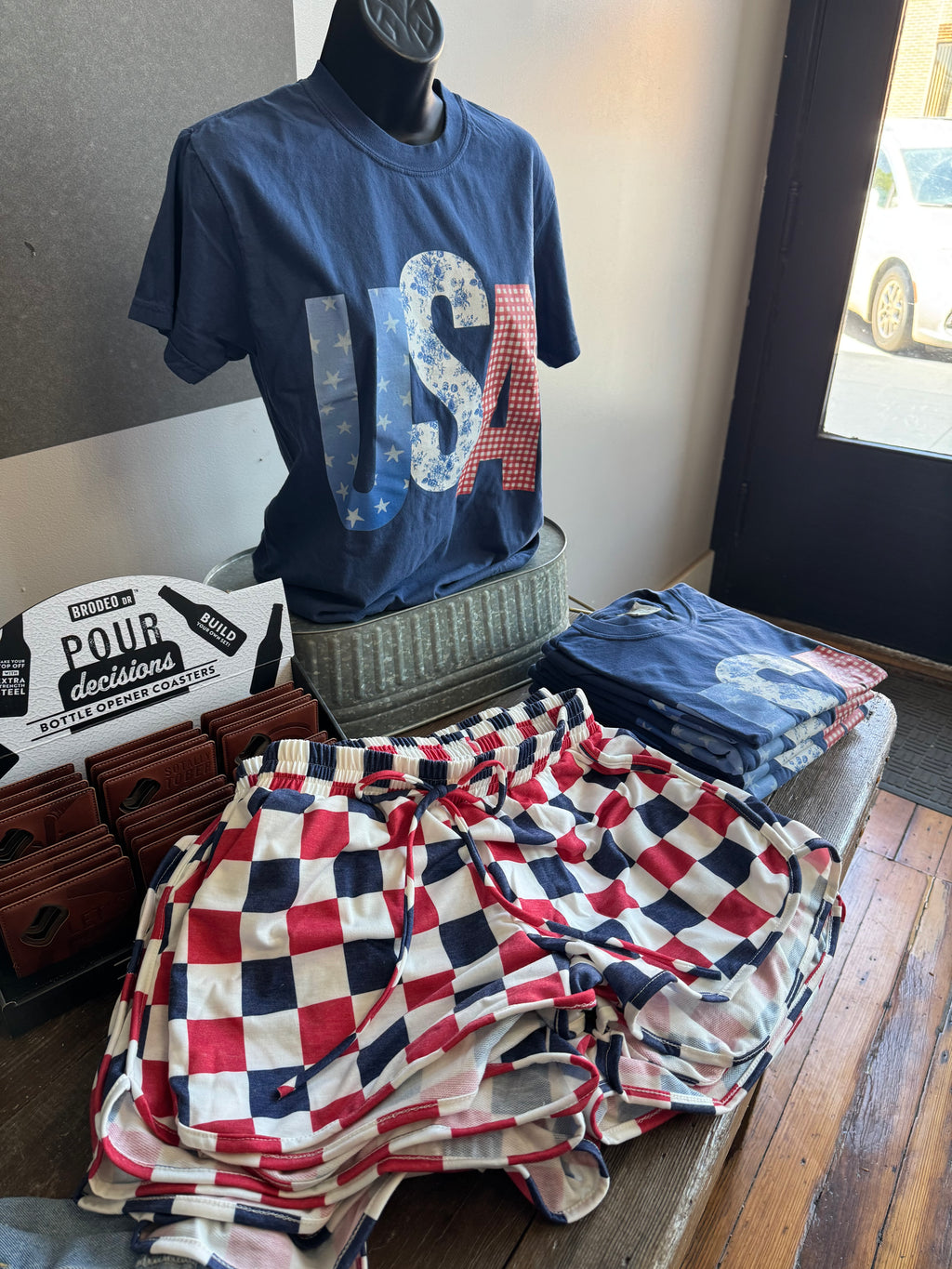 4th checkerboard shorts