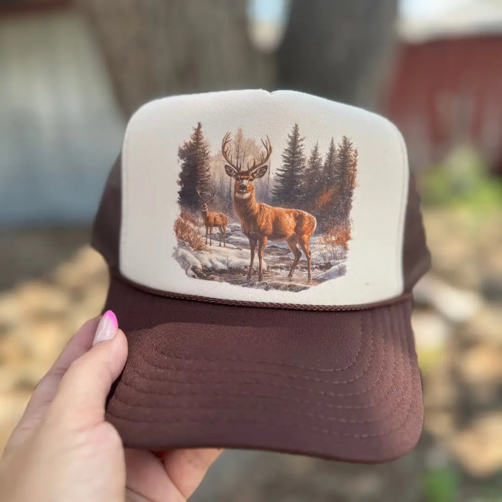 Vintage Deer Trucker