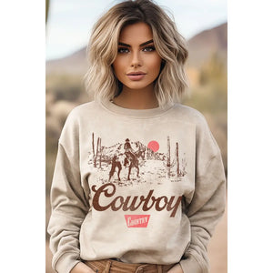 Cowboy country mineral graphic sweatshirt
