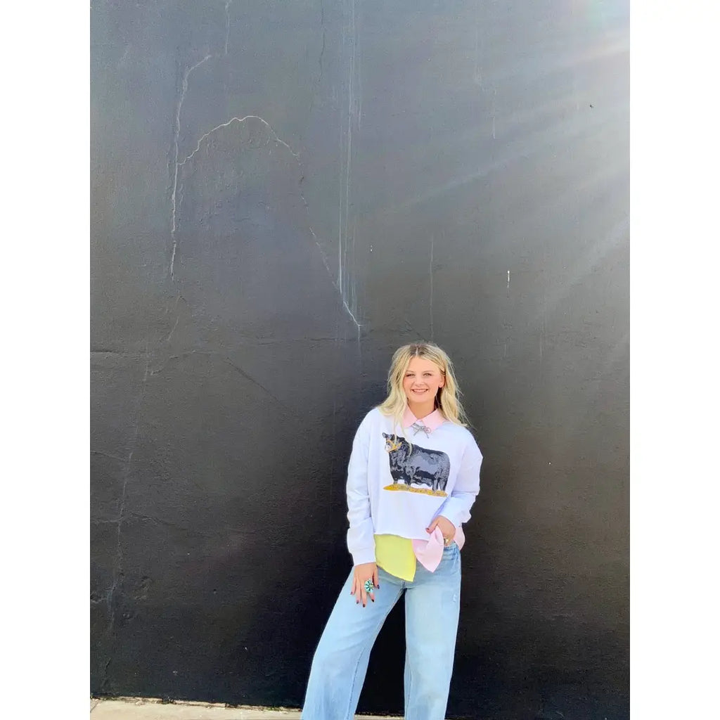 Angus cropped sweatshirt
