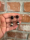 Nizhoni’s Handmade Sterling Silver Ruby Navajo Pearl Style Dangle Earrings