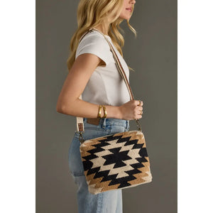 Cream and Black western crossbody