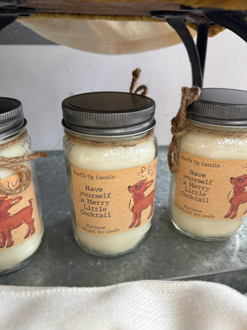 Merry Little Cocktail Candle