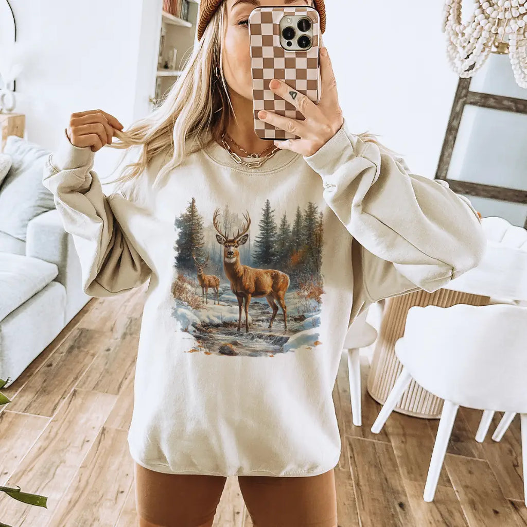 Vintage Deer Sweatshirt