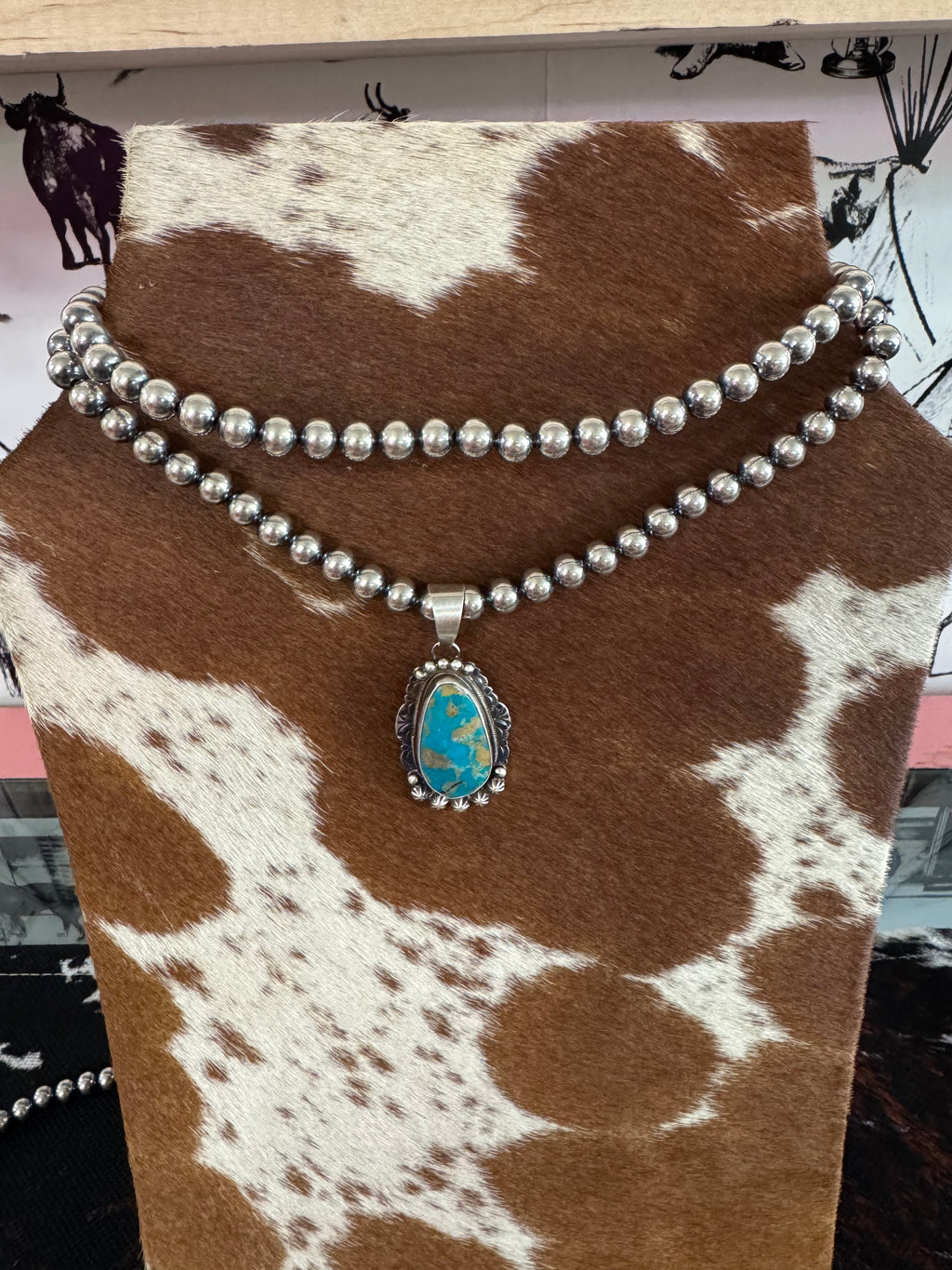Sterling Silver Pearl Bead Necklaces 8MM 14inch