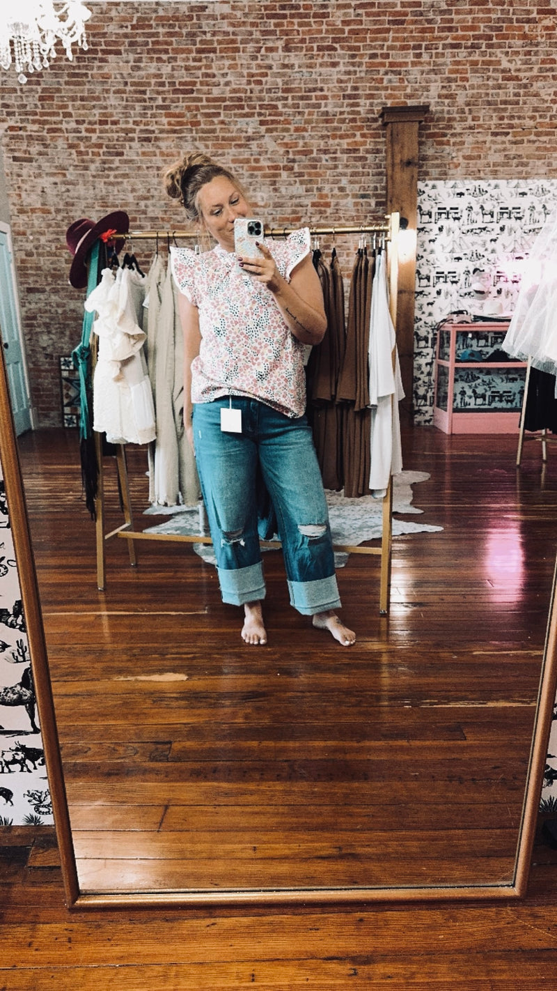 wyoming cuffed denim jeans
