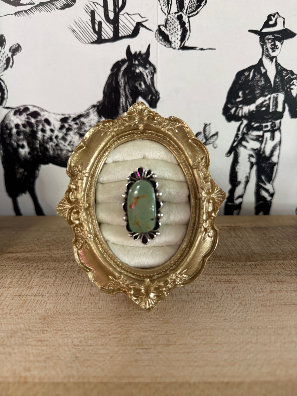 Handmade Royston SS stamped ring