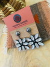 Navajo Mother of Pearl & Sterling Silver Dangle Earrings