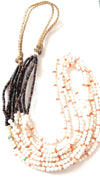 Santo Domingo Mother of Pearl, Spiny & Heishi Beaded Necklace