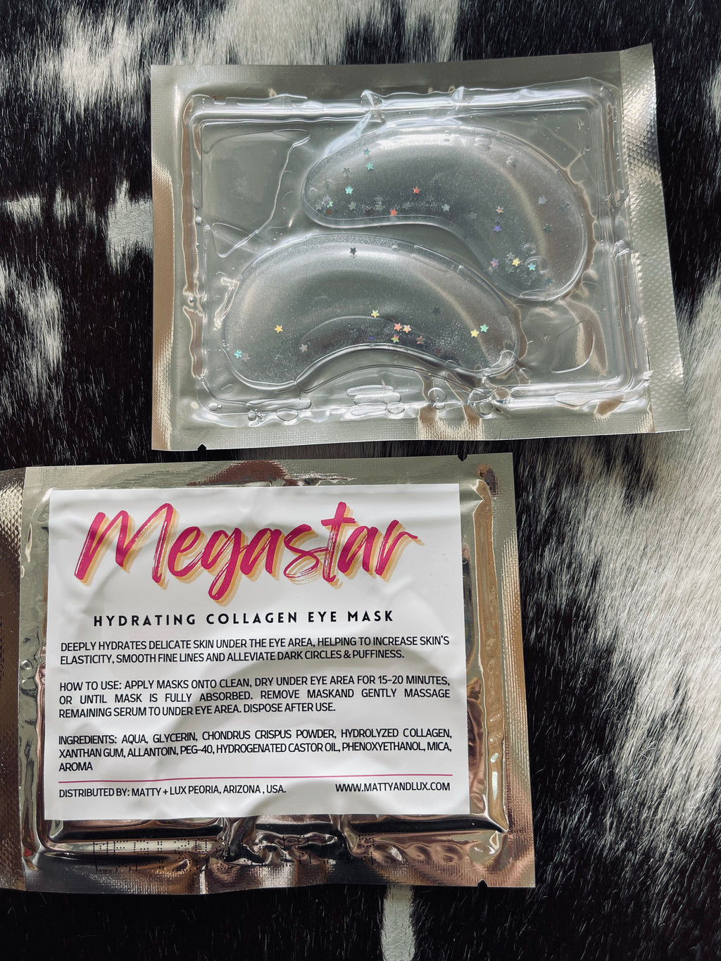 Megastar hydrating collagen eye mask