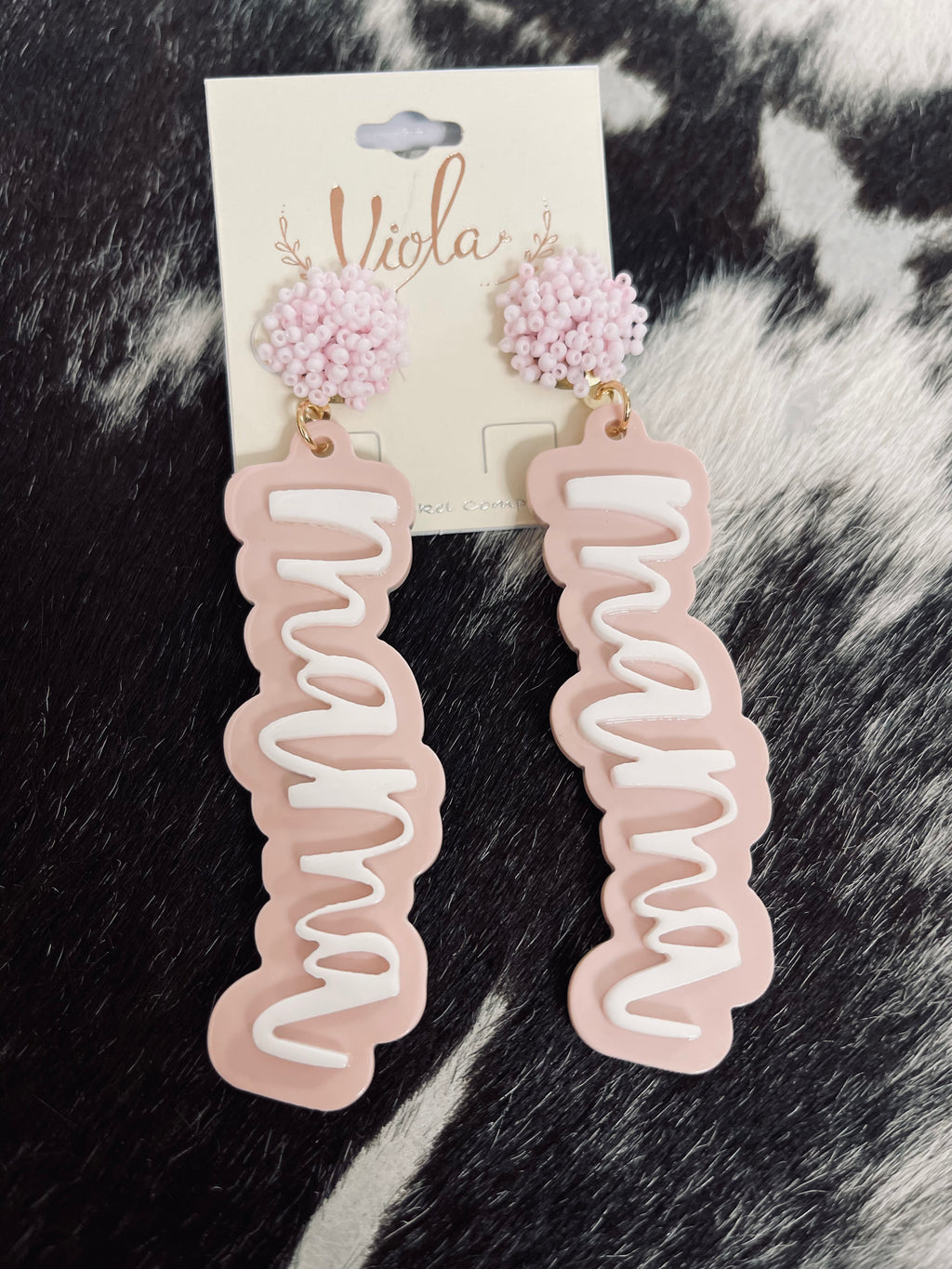 Mama dangle earrings