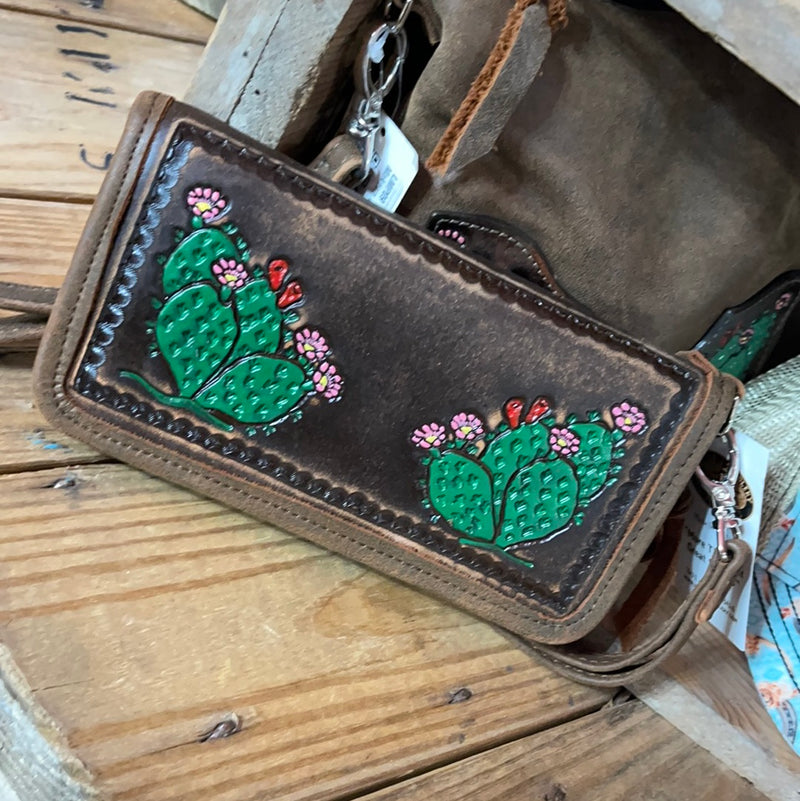 Double JJ Saddlery Cacti Zipper Wallet