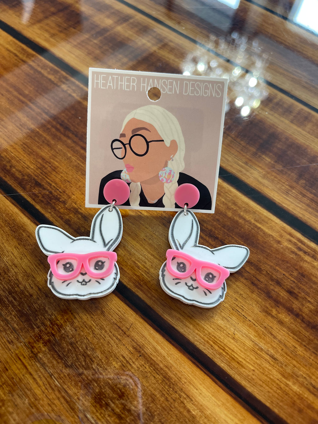 Funny bunny earrings